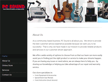 Tablet Screenshot of pcsound.net
